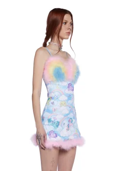 Dolls Kill x My Little Pony Dresses*Rainbow Chaser Slip Dress