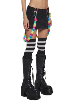 Club Exx Bottoms|Plus*Rainbow Pop Bondage Skirt