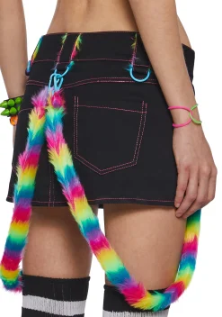 Club Exx Bottoms|Plus*Rainbow Pop Bondage Skirt