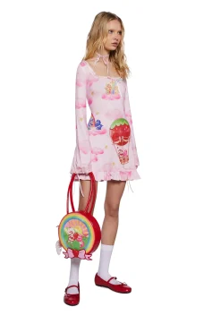Dolls Kill | Care Bears x Strawberry Shortcake Bags*Rainbow Sunshine Shoulder Bag