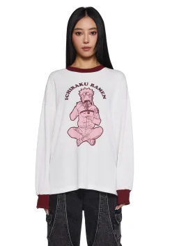 Dolls Kill x NARUTO SHIPPUDEN Tops*Ramen For Life Long Sleeve Tee