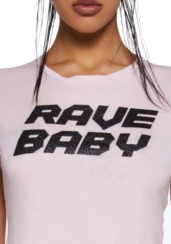Club Exx Tops*Rave Baby Tee