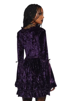 Widow Dresses|Mini Dresses*Real Divinity Mini Dress - Purple Velvet