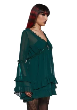 Widow Dresses|Mini Dresses*Real Divinity Mini Dress - Green