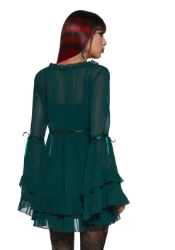 Widow Dresses|Mini Dresses*Real Divinity Mini Dress - Green