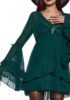 Widow Dresses|Mini Dresses*Real Divinity Mini Dress - Green