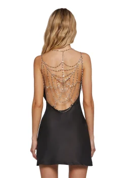 Widow Dresses*Reel You In Satin Slip Dress