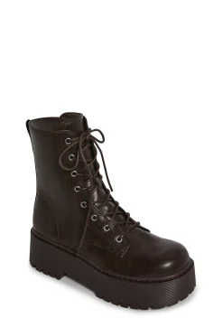 Current Mood Boots*Renegade Combat Boots - Brown