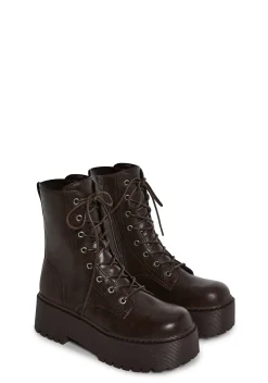 Current Mood Boots*Renegade Combat Boots - Brown