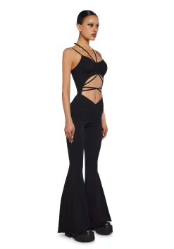 DARKER WAVS Jumpsuits & Rompers*Reverb V-Cut Bell Bottom Jumpsuit