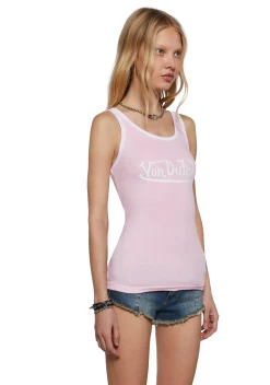 Dolls Kill x Von Dutch Tops*Ribbed Tank Top