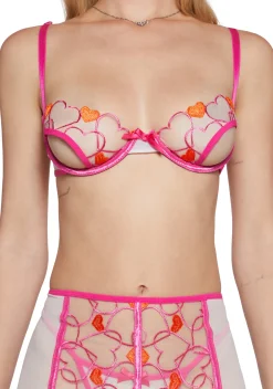 Sugar Thrillz Lingerie*Romantic Bloom Mesh Lingerie Set
