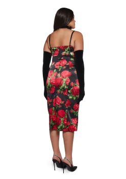 Sugar Thrillz Dresses|Plus*Romantic Getaway Midi Dress - Black