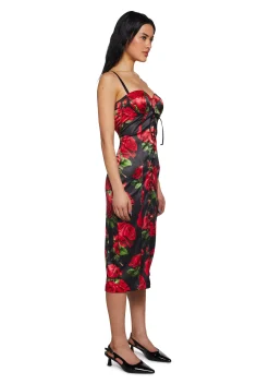 Sugar Thrillz Dresses|Plus*Romantic Getaway Midi Dress - Black