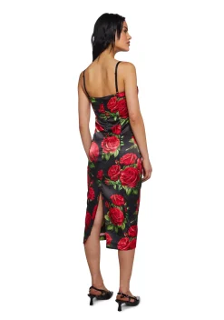 Sugar Thrillz Dresses|Plus*Romantic Getaway Midi Dress - Black