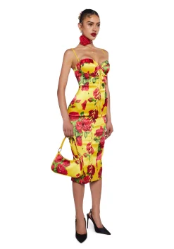 Sugar Thrillz Dresses*Romantic Getaway Midi Dress - Yellow
