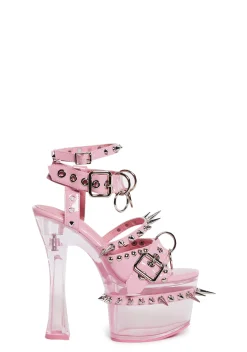Sugar Thrillz Platforms|Heels*Romantic Misfit Platform Heels - Pink