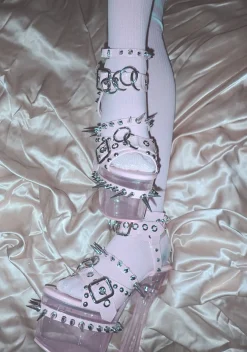 Sugar Thrillz Platforms|Heels*Romantic Misfit Platform Heels - Pink