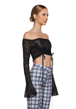 Sugar Thrillz Tops|Plus*Romantic Reference Off The Shoulder Top