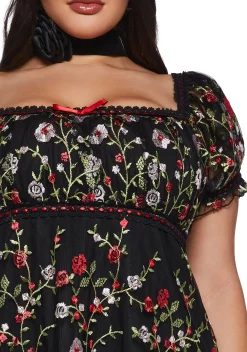 Sugar Thrillz Dresses*Romantic Words Babydoll Dress