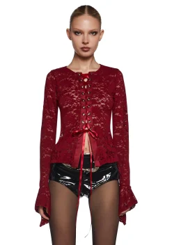 Current Mood Tops|Plus*Romanticized Intentions Long Sleeve Top