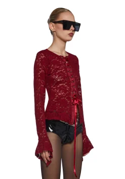 Current Mood Tops|Plus*Romanticized Intentions Long Sleeve Top