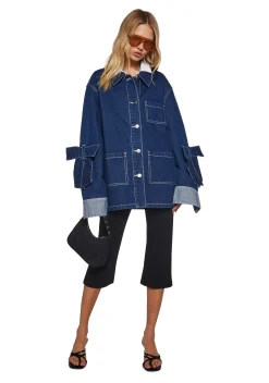 dELiA*s by Dolls Kill Outerwear|Plus*Rooftop Lounging Denim Coat
