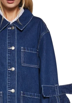 dELiA*s by Dolls Kill Outerwear|Plus*Rooftop Lounging Denim Coat