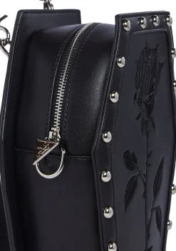 Widow Bags*Rose Resurrection Coffin Backpack