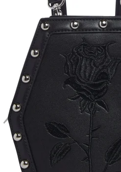 Widow Bags*Rose Resurrection Coffin Backpack