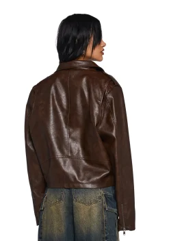Current Mood Outerwear|Plus*Rough Ride Moto Jacket