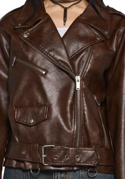 Current Mood Outerwear|Plus*Rough Ride Moto Jacket