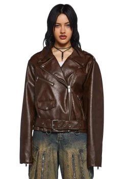 Current Mood Outerwear|Plus*Rough Ride Moto Jacket