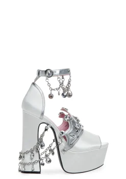 Trickz N' Treatz Heels*Royal Charm Peep Toe Heels