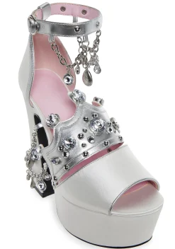 Trickz N' Treatz Heels*Royal Charm Peep Toe Heels