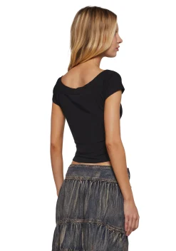 dELiA*s by Dolls Kill Tops|Plus*Royal Elite Short Sleeve Top