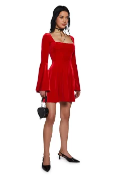 Sugar Thrillz Dresses|Plus*Ruby Strike A Pose Bell Sleeve Dress