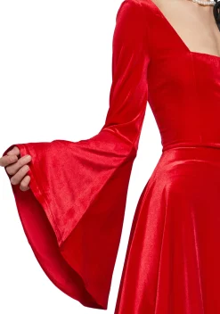 Sugar Thrillz Dresses|Plus*Ruby Strike A Pose Bell Sleeve Dress