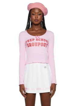 Sugar Thrillz Tops*Rumor Mill Long Sleeve Tee