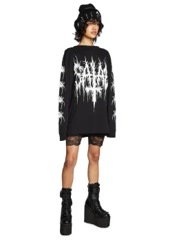 Current Mood Bottoms|Shorts*Rumor Romance Biker Shorts - Black