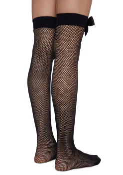 x_Leg Avenue Socks & Tights*Runway Model Thigh Highs - Black