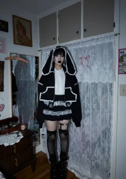 x_Leg Avenue Socks & Tights*Runway Model Thigh Highs - Black