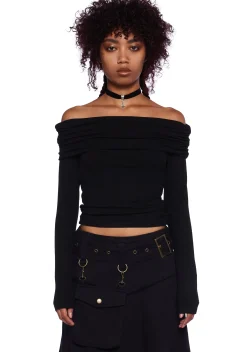 Current Mood Tops|Plus*Rustic Soul Long Sleeve Top - Black