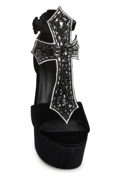 Widow Platforms|Heels*Sacred Vigil Platform Heels