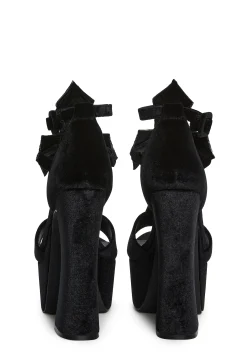 Widow Platforms|Heels*Sacred Vigil Platform Heels