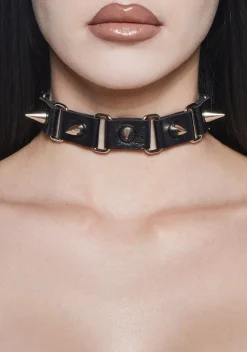 Widow Jewelry*Sad Thoughts Spiked Choker