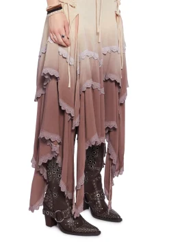Current Mood Matching Sets*Sahara Wildflower Maxi Skirt Set - Brown