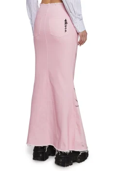 Dolls Kill x NARUTO SHIPPUDEN Bottoms|Skirts*Sakura Denim Maxi Skirt