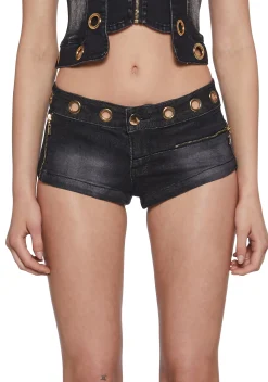 Generation Kiss Bottoms|Shorts*Sasha Grommet Micro Shorts