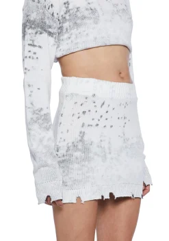 Current Mood Bottoms|Skirts*Sassy Views Distressed Mini Skirt